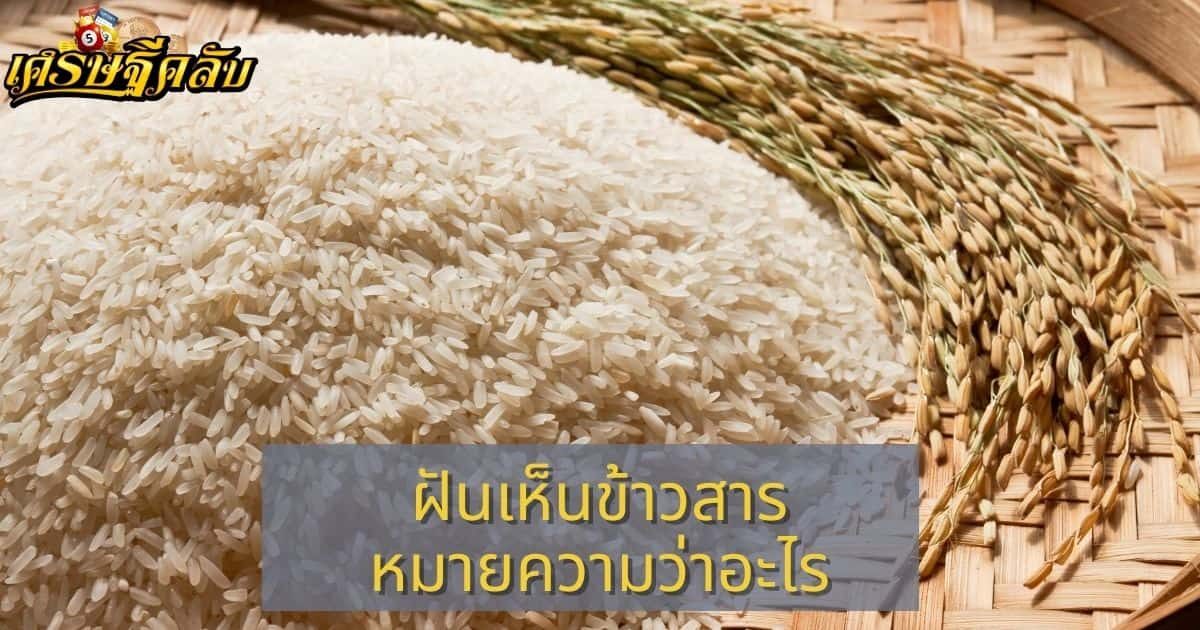 ฝันเห็นข้าวสาร