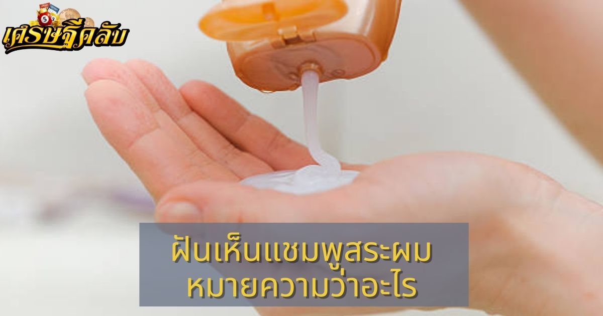 ฝันเห็นแชมพูสระผม